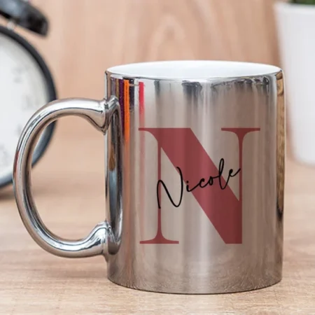 Personalized Silver Mug